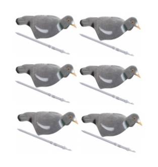 Jack pyke Flocked Pigeon Shell Decoy 6pack