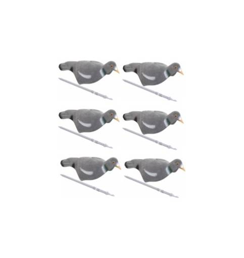 Jack pyke Flocked Pigeon Shell Decoy 6pack