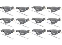 Jack pyke Flocked Pigeon Shell Decoy (12 Pack)