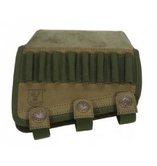 Riserva Cordura Green Cheek Piece/ Comb Raiser With Bullet Loops