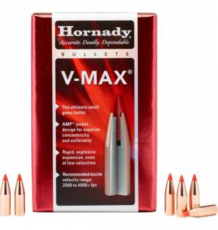 Hornady V-MAX 6mm/.243" 75gr BT (Box of 100)