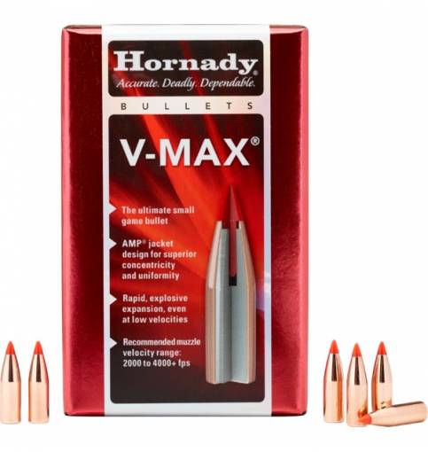 Hornady V-MAX 6mm/.243" 75gr BT (Box of 100)