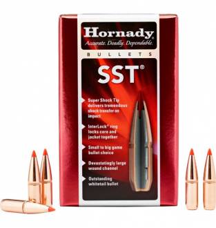 Hornady SST 6.5mm/.264" 129gr BT InterLock w/Cann (Box of 100)