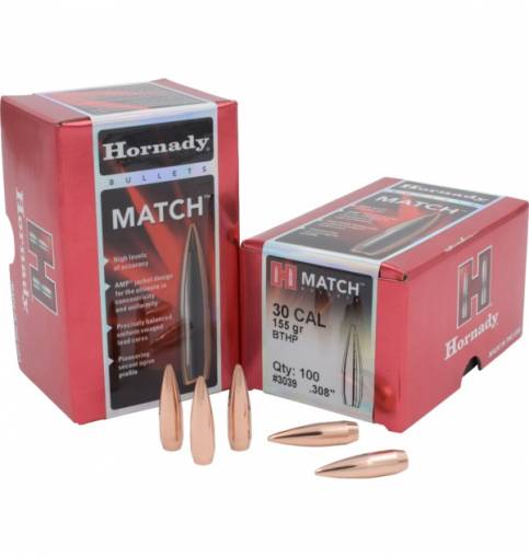 Hornady Match 30/.308" 155gr BT HP (Box of 100)