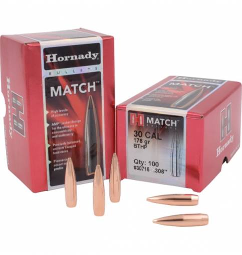 Hornady ELD Match 30/.308" 178gr BT (Box of 100)