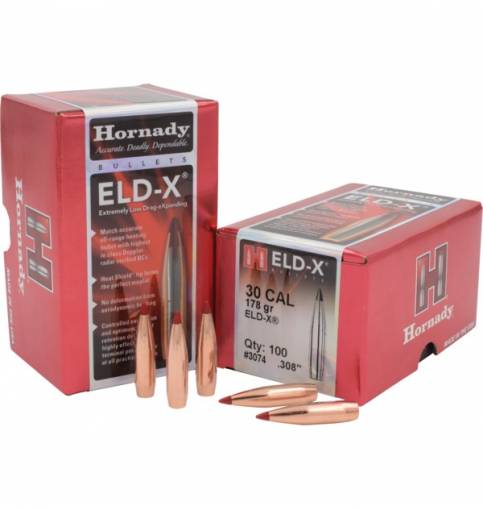 Hornady ELD X 30 308 178gr BT Box Of 100 Shooting Sports UK