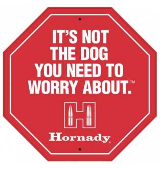 Hornady Stop Sign 15" x 15" Tin Sign