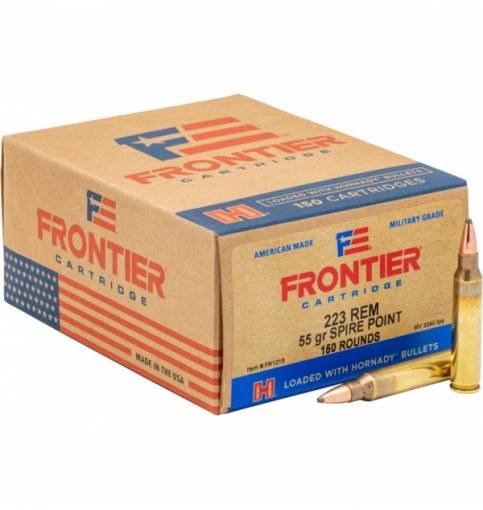 Hornady Frontier .223 Rem 55gr Spire Point (Box of 150)