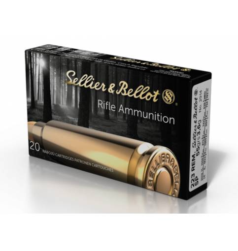 Sellier & Bellot .223 Rem 55gr SP (Box of 20)