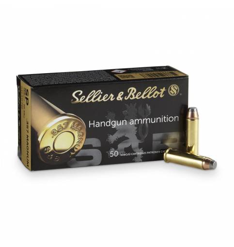 Sellier & Bellot .357 Mag 158gr JSP (Box of 50)