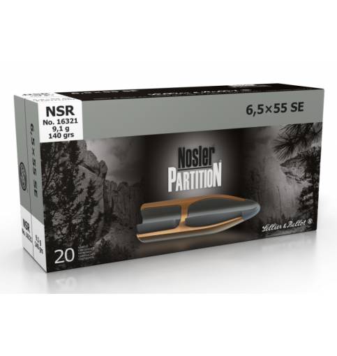 Sellier & Bellot 6.5 X 55 Swedish 140gr Nosler Partition (Box of 20)