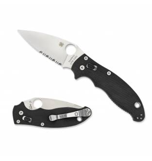 Spyderco Manix 2 P'Edge Blk G-10 3.37"