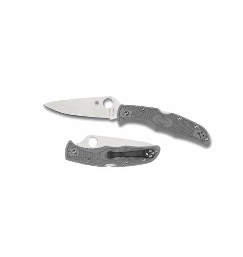 Spyderco Endura 4 LWT Plain Edge Grey FRN 3.8"