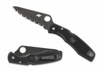 Spyderco Pacific Salt LWT Plain Edge Black FRN 3.8" Black Blade