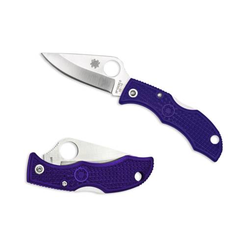 Spyderco Ladybug 3 LWT Plain Edge Purple FRN 1.93"