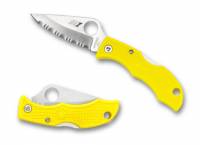 Spyderco Ladybug 3 Salt LWT Plain Edge Yellow FRN 1.93"