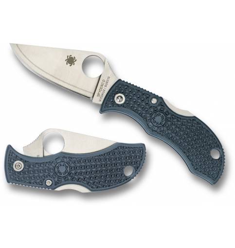 Spyderco SP Manbug LWT V-Toku2/SUS310 Plain Edge Blue/Grey FRN 1.97"