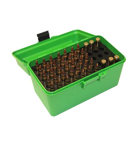 MTM Case-Gard H50XL Rifle Ammo Box with Handle Green