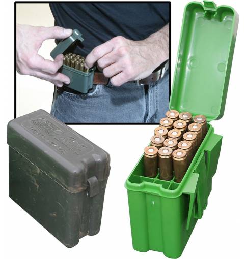 MTM  AMMO BOX RM-20 Belt Style Ammo Box (20 RND) 22-250 to .308