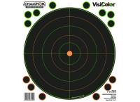 Champion Visicolor 8" Bulls-Eye Target 5 Pack w/40 pasters, Card