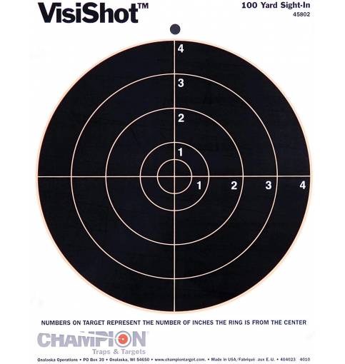 Champion Visishot Circle 8" Target 10 Pack, Card