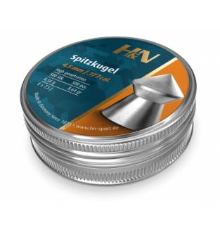 H&N Spitzkugel (Pointed) .177 Cal Tin of 500