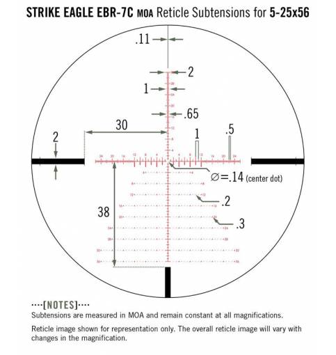 Vortex Optics Strike Eagle 5-25x56 FFP EBR-7C