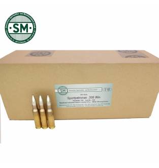 SM Sportwaffen Munition Military Surplus .308 Win 148grs FMJ (Box of 250)