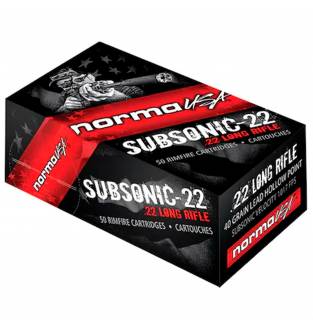 Norma 22LR Subsonic Hollow Point 40g (Box of 50)