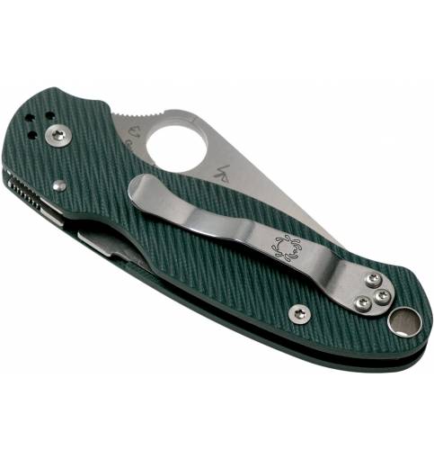 Spyderco Para 3 Forest Green Sprint Run pocket knife CPM S45VN C223GPFGR