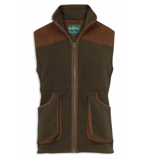 Alan Paine Aylsham Fleece Shooting Gilet Green