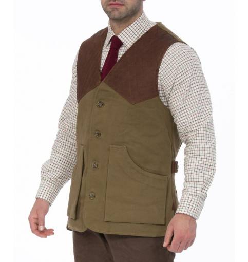 Alan Paine Kexby Shooting Waistcoat Khaki