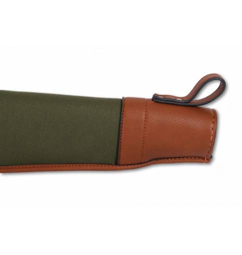 Maremanno Green Canvas And Leather Shotgun Slip