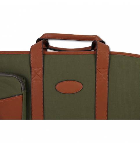 Maremmano Green Canvas And Leather Scoped Rifle Slip