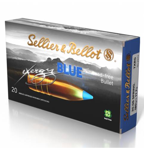 Sellier & Bellot eXergy Blue .30-06 Sprg 180gr TXRG (Box of 20)