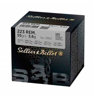 Sellier & Bellot .223 Rem 55gr SP (Box of 100)