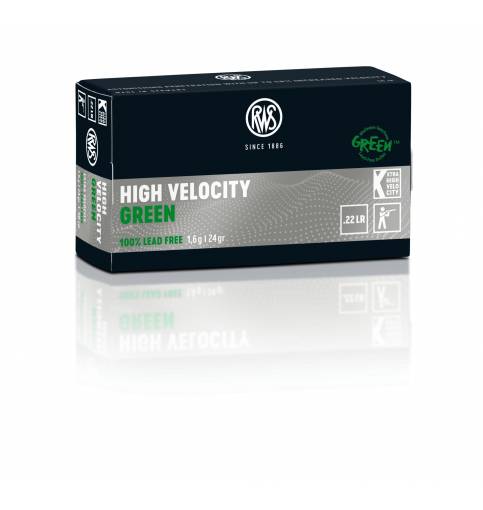 RWS .22LR High Velocity Green 24gr (Box of 50)