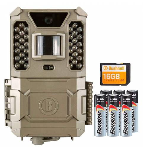 Bushnell Trail Camera 24MP Prime Combo Brown Low Glow Box