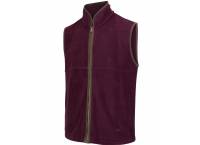 Stenton Technical Fleece Gilet Merlot