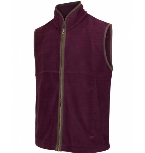 Stenton Technical Fleece Gilet Merlot