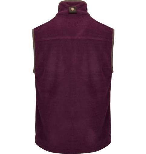 Stenton Technical Fleece Gilet Merlot