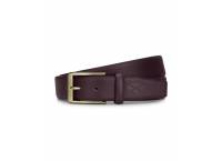 Feather Edge Leather 35mm Belt Dark Brown