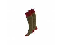 Alan Paine Red/Olive shooting sock Size 8 -10