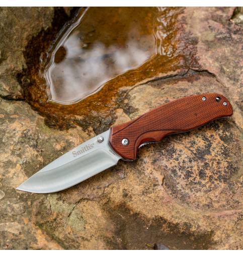 Smiths ADAHA 3.4" BLADE WOODEN HANDLE FOLDING KNIFE