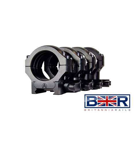 Britannia Rails 30mm QR Picatinny Rings - High